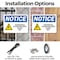 Signmission Electrically Classified Area, 14 in W x Rectangle, Plastic OS-2PACK-NS-P-1014-L-11704 - alternate 3